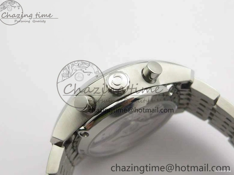 0409 HighQuality De Ville Chronograph SS OMF 1:1 Best Edition White Dial On SS Bracelet A 8151